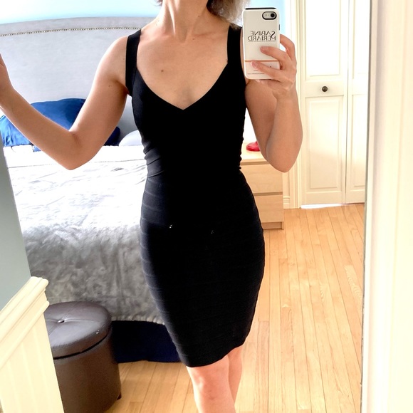 Amor & Psyche Bandage Party Dress - XS - LBD NWOT - Picture 2 of 14